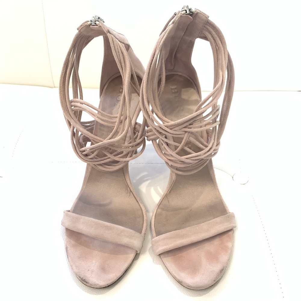 BURBERRY Suede Strappy Heels Sz 41